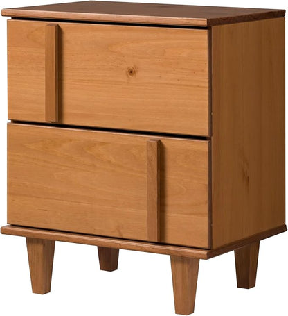 Walker Edison Sprague Contemporary Detailed Drawer Solid Wood Nightstand - Image 8