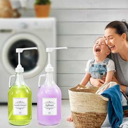 2 Pcs Glass Liquid Laundry Detergent Dispenser - Image 3