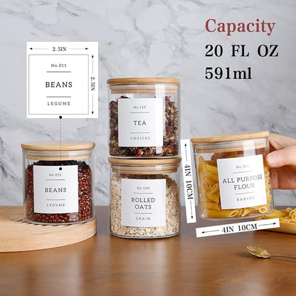 20 OZ Glass Food Storage Jars - Image 4