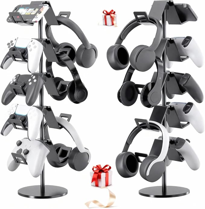 Controller Stand, 5 Tier Controller Headphone Holder by Profession