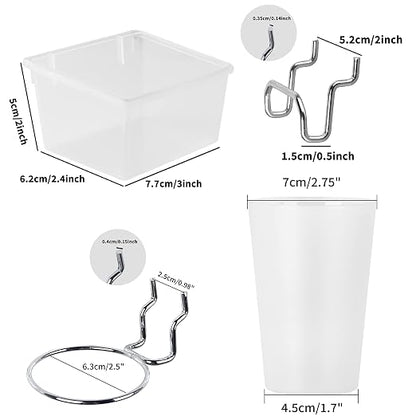 Kuhome 6 Sets Pegboard Bins and Cups - Image 5