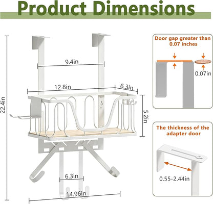 Ironing Board Hanger, CUFURNIX Wall Mount or Over the Door Iron Holder - Image 2
