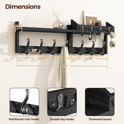 Evermagin 29" Coat Rack Wall Mount - Image 2