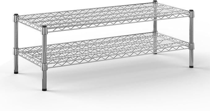 18" Deep x 42" Wide x 14" Height Wire Shelving Kit | 2-Tier | NSF Commercial by Regal+Altair
