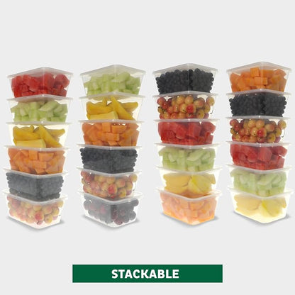 Freshware Food Storage Containers 34 oz Plastic Deli Containers - Image 5