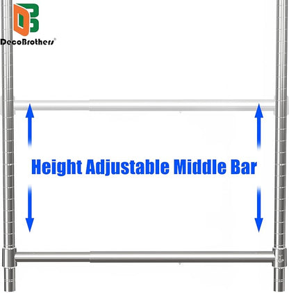 Deco Brothers Adjustable Hanging Closet Rod - Image 4