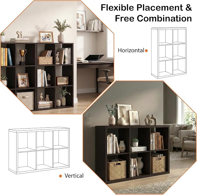 WannabeMyself【2026 Wooden Thick Frame】 6 Cube Storage Organizer - Image 4
