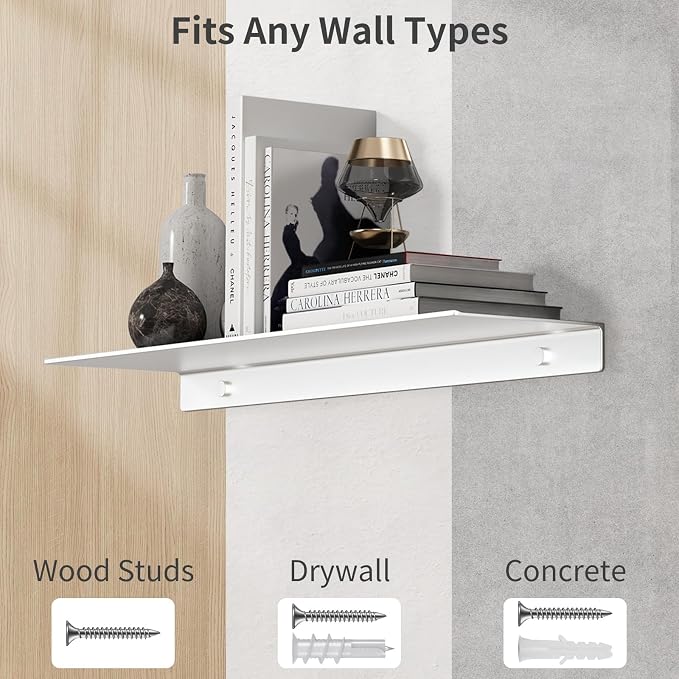 Danpoo 20 inch Floating Shelf for Wall Organizer & Storage, Display Shelf - Image 7