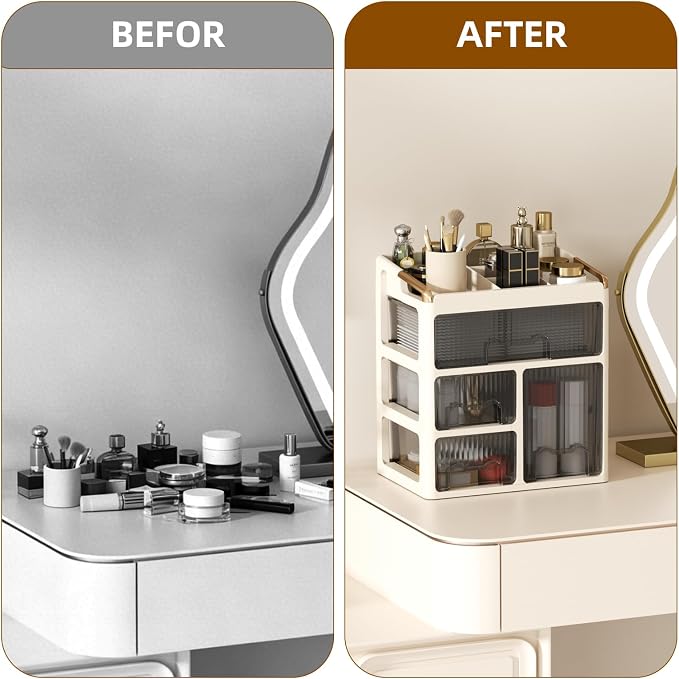 GearFusion Cosmetic Organizer, Makeup Storage Box - Image 5