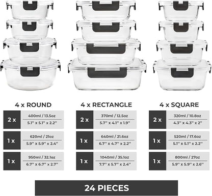 Freshware Glass Storage Containers - Image 2