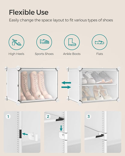 SONGMICS Shoe Rack Organizer, 12-Tier Shoe Storage Cabinet - Image 6