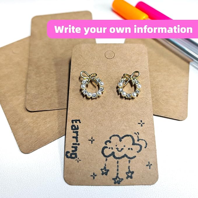 hitsuki Earring Cards with Holes - Image 3