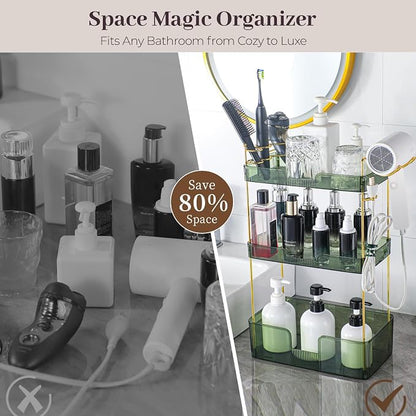 Aveniee Bathroom Counter Organizer, 3 Tier Skincare Perfume Countertop Storage - Image 5
