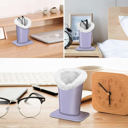 Fintie Plush Lined Eyeglasses Holder, Glasses Stand Case, Anti-scratch Glasses - Image 6