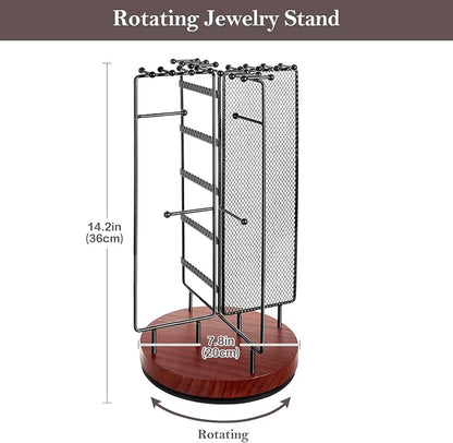 ProCase Rotating Jewelry Organizer Stand Earring Holder Organizer - Image 4