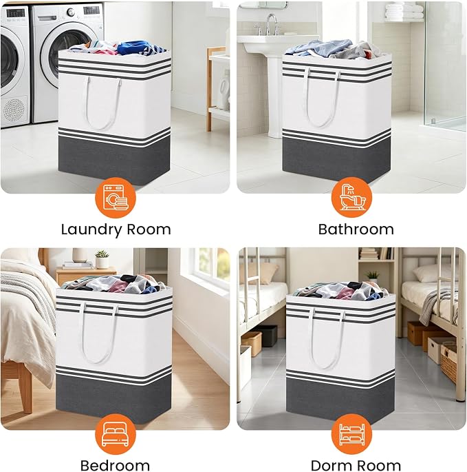 TranquilRelax 3-Pack Laundry Basket - Image 8