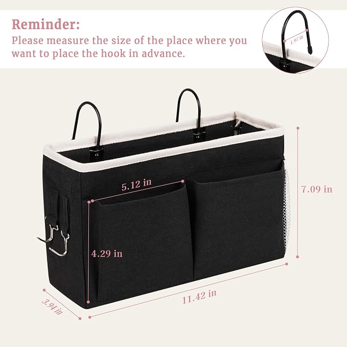 Bedside Caddy Bedside Hanging Storage Basket Bed Caddy - Image 2