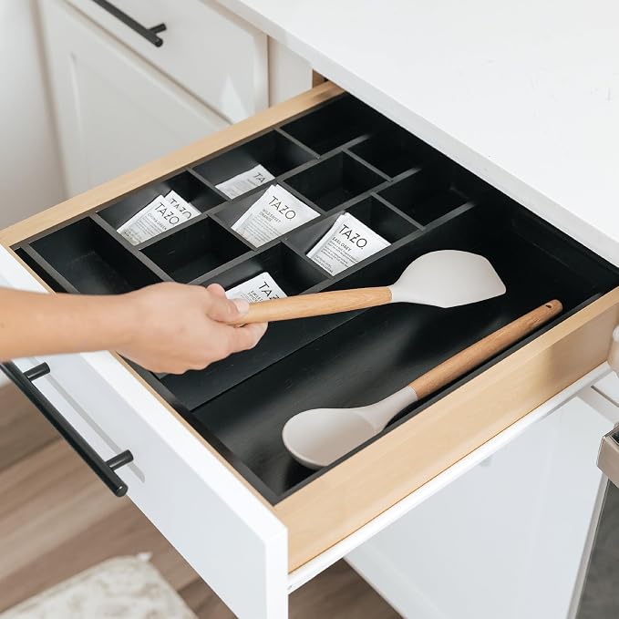 KitchenEdge Tea Bag and Coffee Pod Kitchen Drawer Organizer, Expandable 9.7 to - Image 7