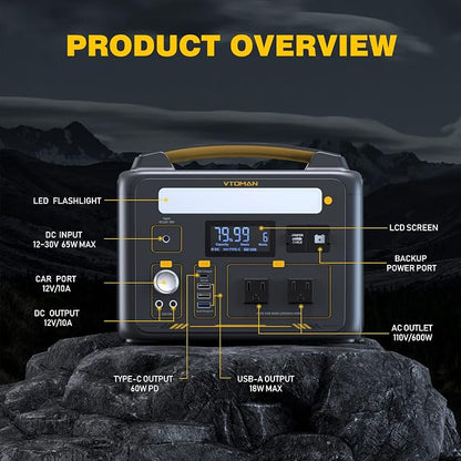 VTOMAN 939Wh Portable Power Station Bundle - Image 7