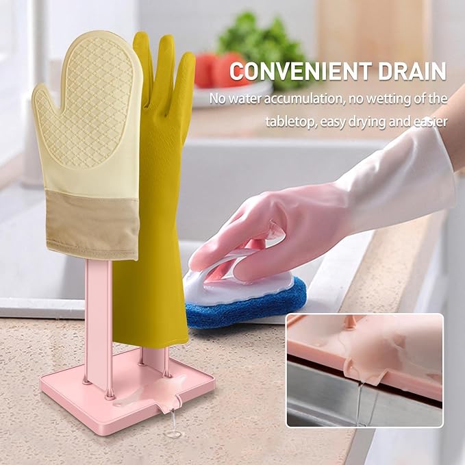 2 Piecesg Kitchen Glove Holder，Glove Dryer，dishwashing Gloves Holder，Plastic - Image 5