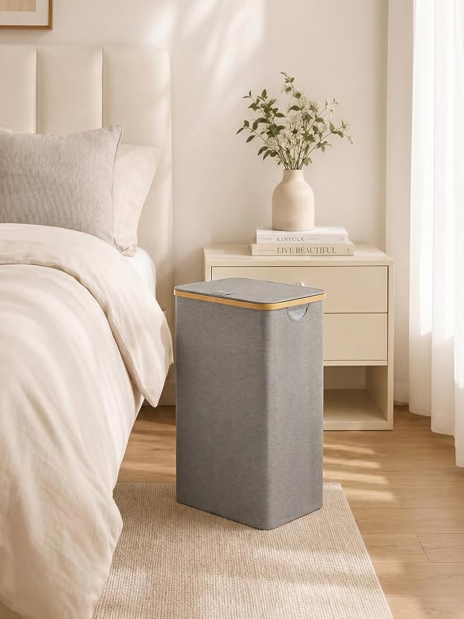 iEGrow Laundry Hamper with Lid, 110L Large Laundry Hamper with Handle and Lid - Image 9