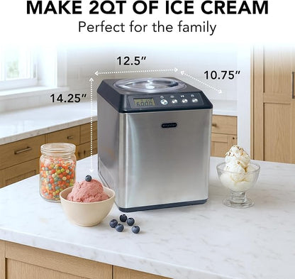 Whynter Ice Cream Maker Machine Automatic 2.1 Qt. Upright - Image 6