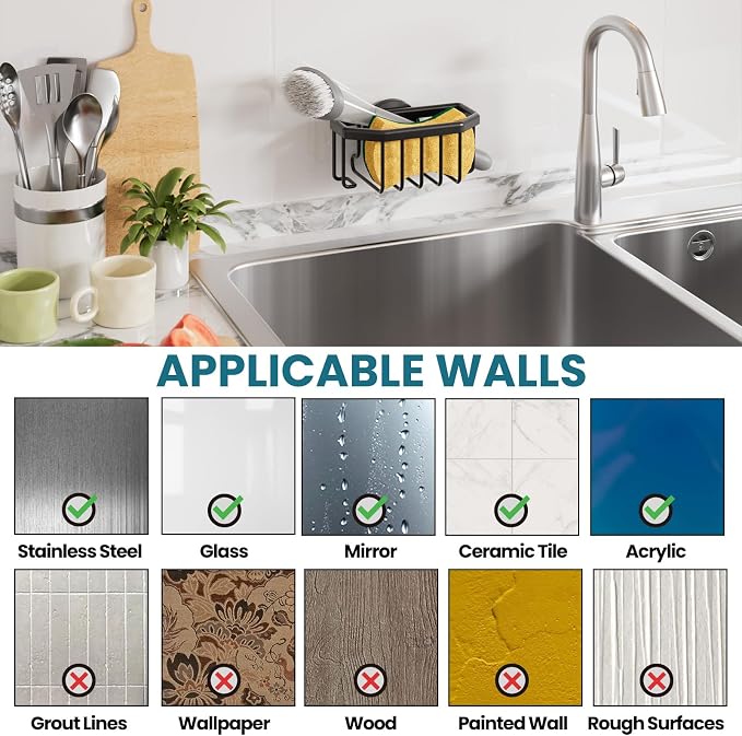 TAILI Sponge Holder for Kitchen Sink - Image 8
