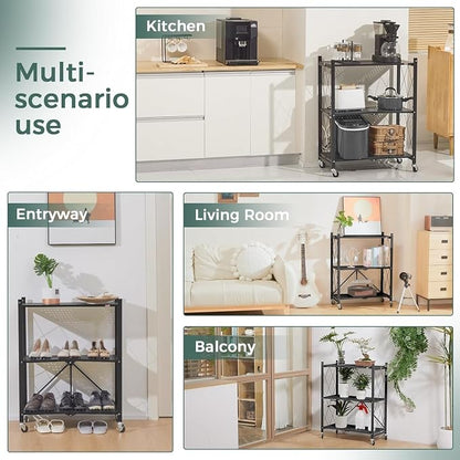 DEANIC 3 Tier Foldable Storage Shelves - Image 4