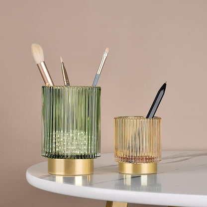 CANITORON Makeup Brush Holder, 2 Pack Glass Makeup Brush Holder Organizer Store - Image 2