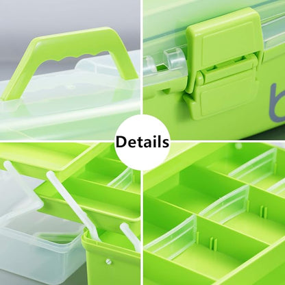 12'' Three-Layer Clear Plastic Storage Box/Tool Box - Image 4