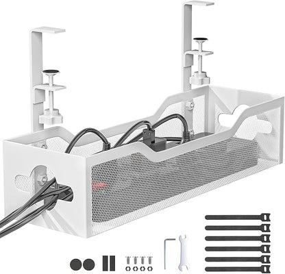 Under Desk Cable Management Tray White, Litwaro Cable Management Under Desk No by Litwaro
