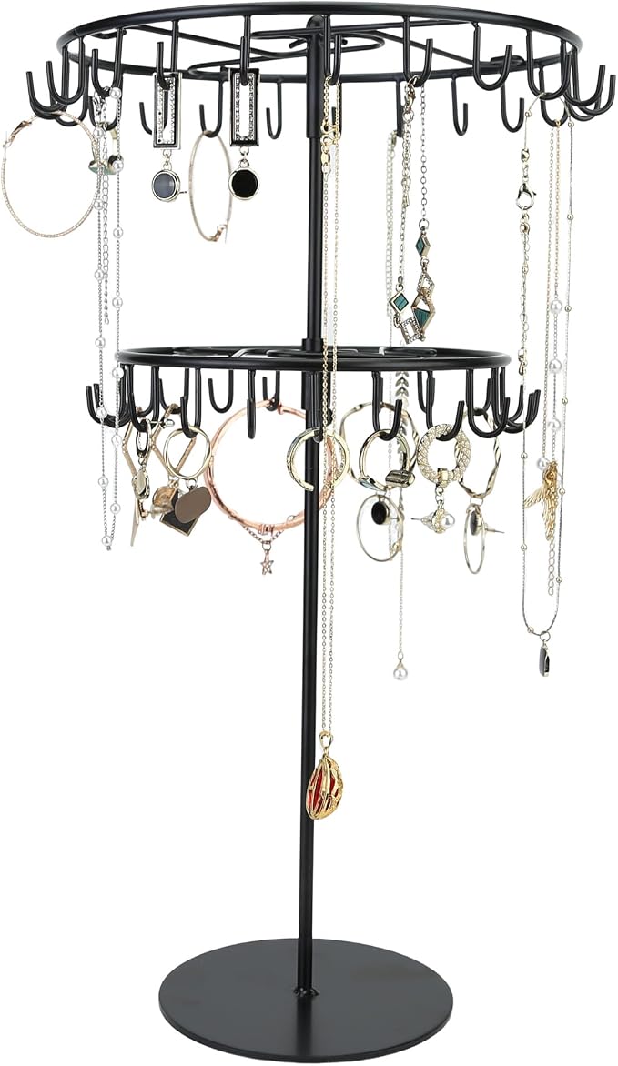 jewelry storage rack Rotating Jewelry Display is used to organize and store by Unknown