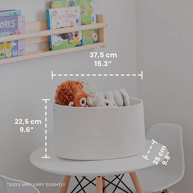 OrganiHaus Set of 3 Off-White Woven Storage Baskets - Image 2