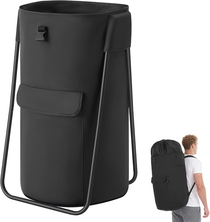 SONGMICS Laundry Bag with Stand, Laundry Backpack 31.7 Gallons, Heavy-Duty by Unknown