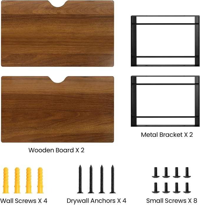 Floating Nightstand, Wood Bedside Shelf Wall Mounted Nightstand, Floating - Image 9