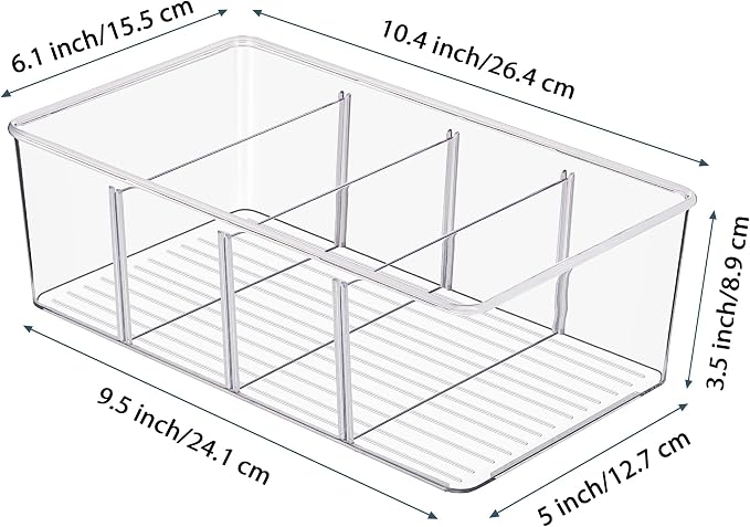 Vtopmart 6 Pack Food Storage Organizer Bins, Cabinet Organization and Storage - Image 2