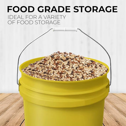 5-Gallon Yellow Bucket Pail - Image 3