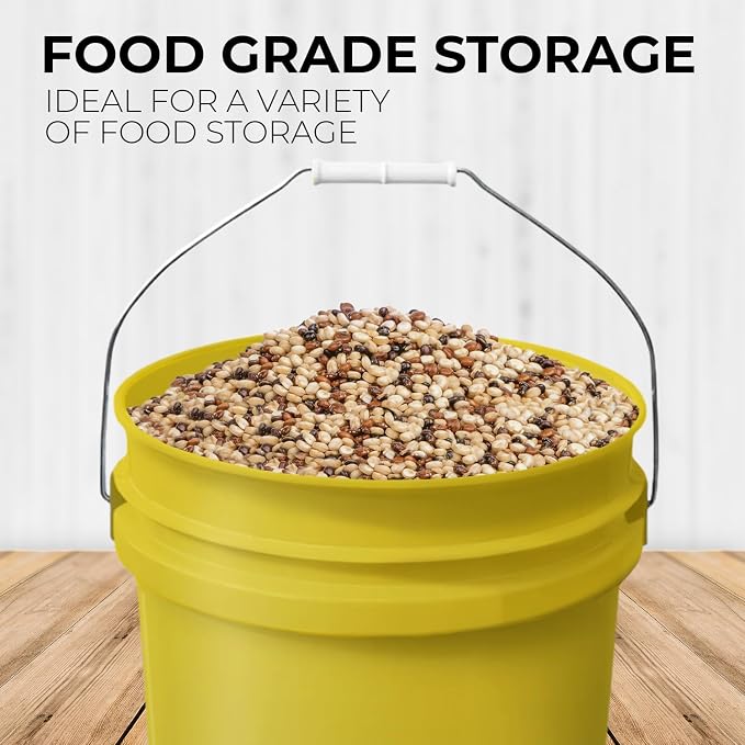 5-Gallon Yellow Bucket Pail - Image 3