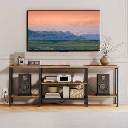 HOOBRO TV Stand with Power Outlets to 65 Inches, TV Console Table with Open - Image 7