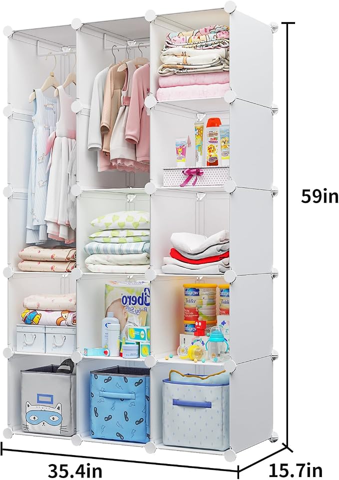 Modular Baby Wardrobe Closet, Portable Children Organizers and Storage - Image 5