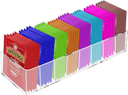 Acrylic Tea Bag Organizer, for Drawer, Countertop, 1 Pack by Wulitaotao