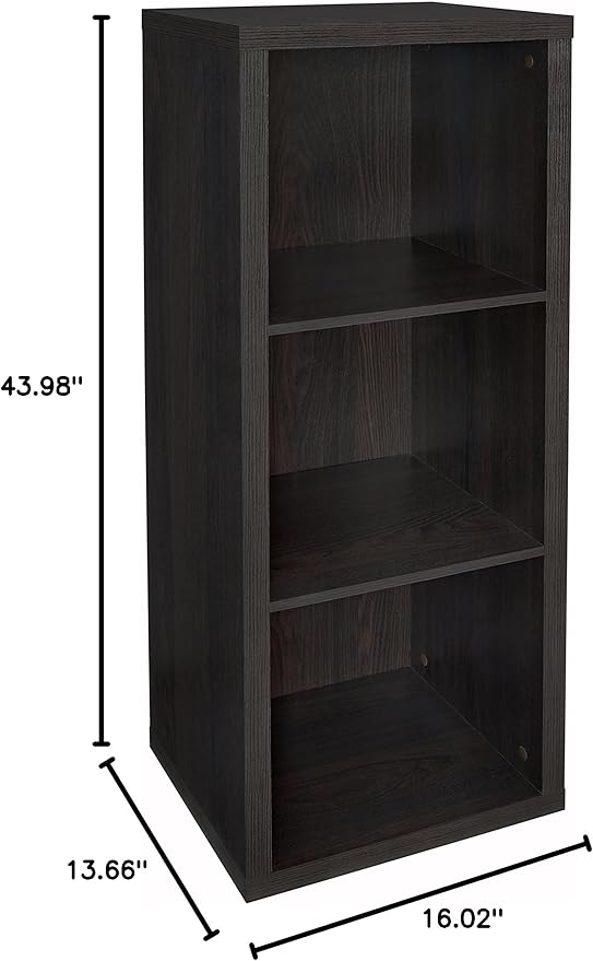 ClosetMaid 3 Cube Storage Shelf Organizer Bookshelf - Image 5