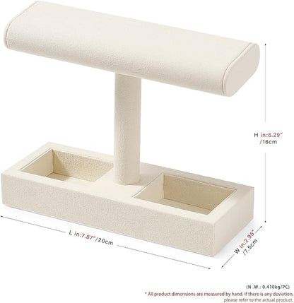 Oirlv Microfiber T-Bar Watch Display Stand Jewelry Display Props Jewelry - Image 8