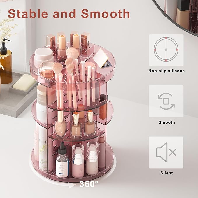 360 Rotating Makeup Organizer - Image 4