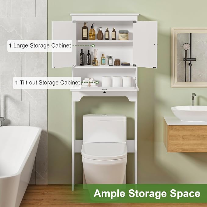 Over The Toilet Storage Cabinet, Freestanding Bathroom Cabinet Over Toilet - Image 3