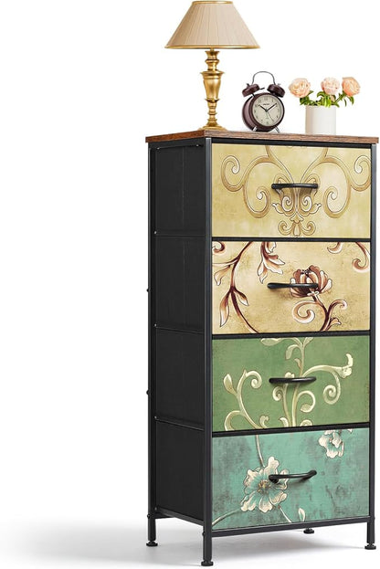 4 Drawers Dresser for Bedroom Fabric Storage Tower by SageNest