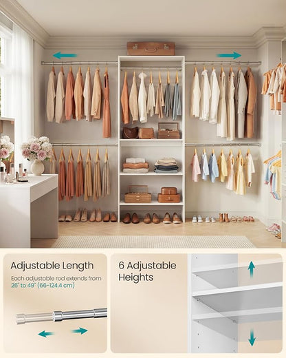 SONGMICS Closet System, Customizable Walk-In Closet Organizer System - Image 3