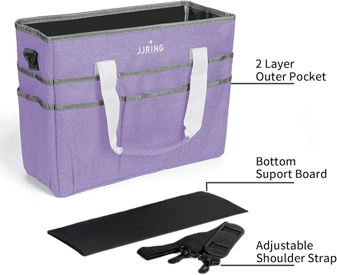 JJRING Craft Organizer Tote Bag, Large Art Storage Caddy - Image 4