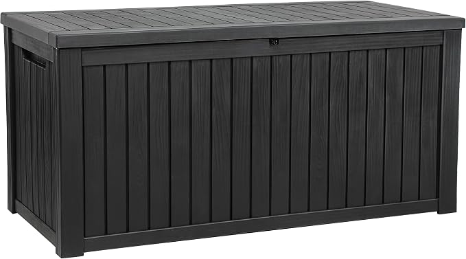 YITAHOME 220 Gallon Large Outdoor Storage XL Deck Box w/Divider by YITAHOME