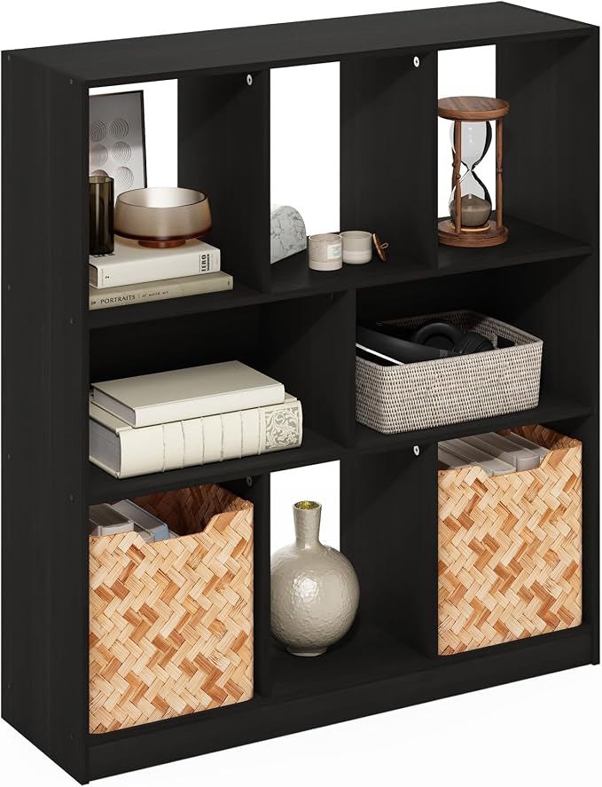 Furinno DALY Book Shelf, 8-Cube Bookshelf, Horizontal Cube Storage Organizer by Furinno-FitsYourSpaceFitsYourBudget